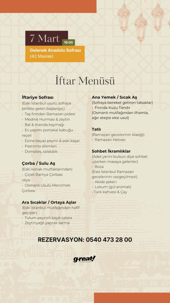 gelenek anadolu iftar